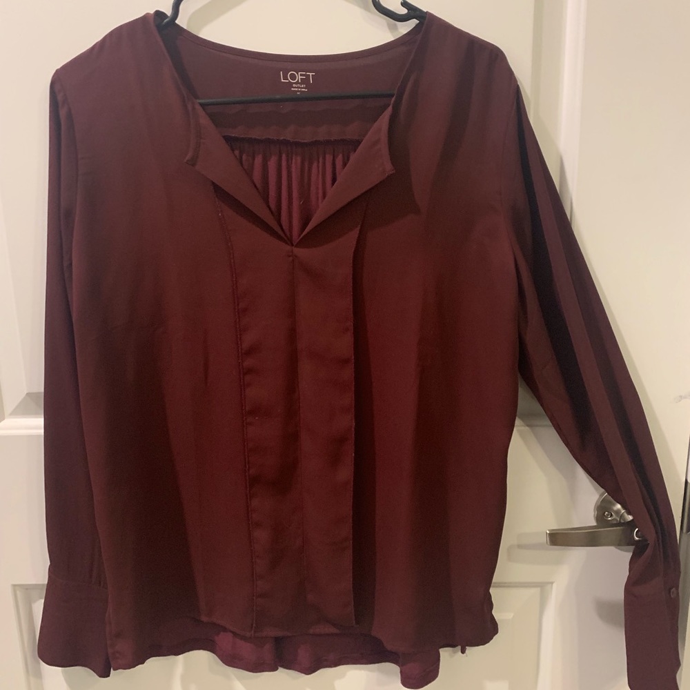 Burgundy Blouse